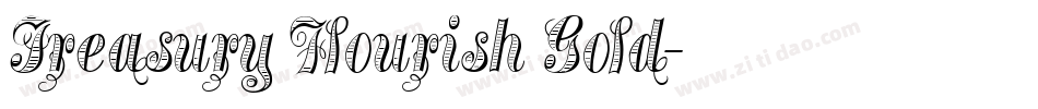 Treasury Flourish Gold字体转换